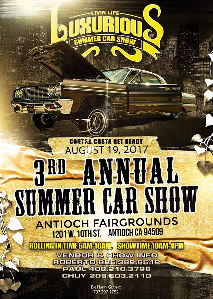 3rd Annual Summer Car show Family Event Cars Big Happy Graphix