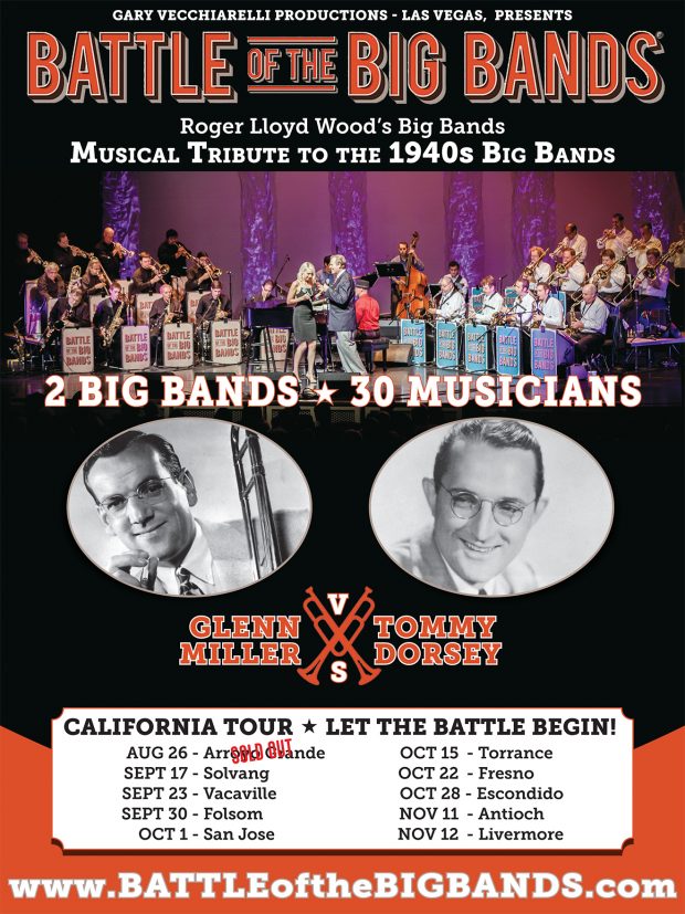 Gary Vecchiarelli Productions – Las Vegas presents: 30 MUSICIANS – 2 BIG BANDS 1940s Battle of the Big Bands