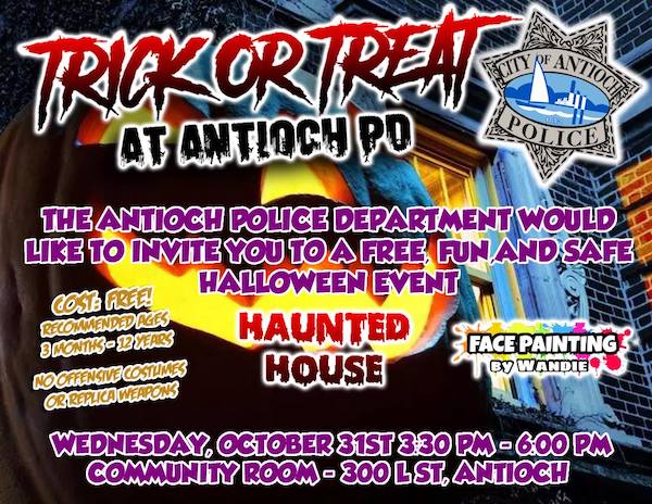 Trick or Treat Antioch Police Department